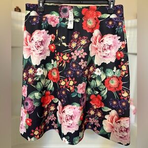 New York & Company Black Dress with Floral Print